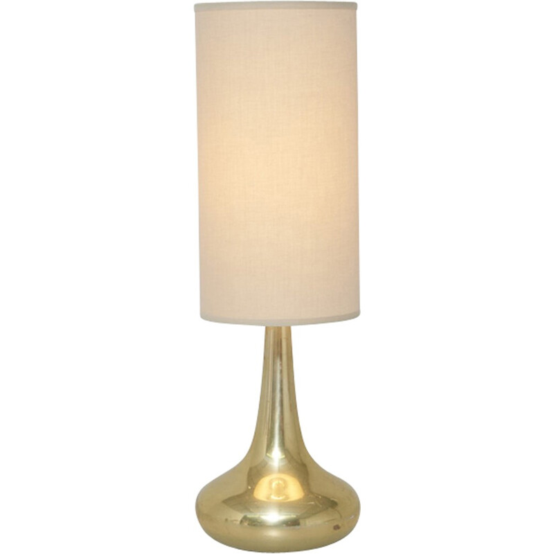 Vintage brass table lamp by Jo Hammerborg - 1960s
