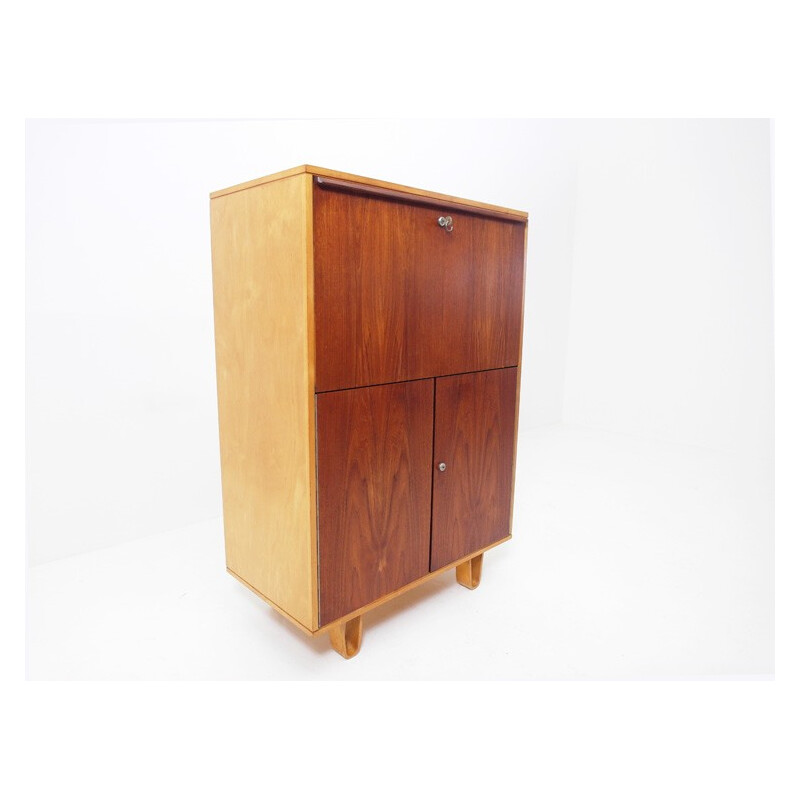 CB07 Cabinet in birchwood and teak wood, Cees Braakman - 1950s