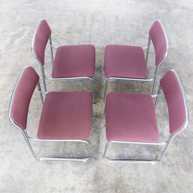 Set of 4 vintage chairs "SE09" by Walter Antonis for T Spectrum - 1970s
