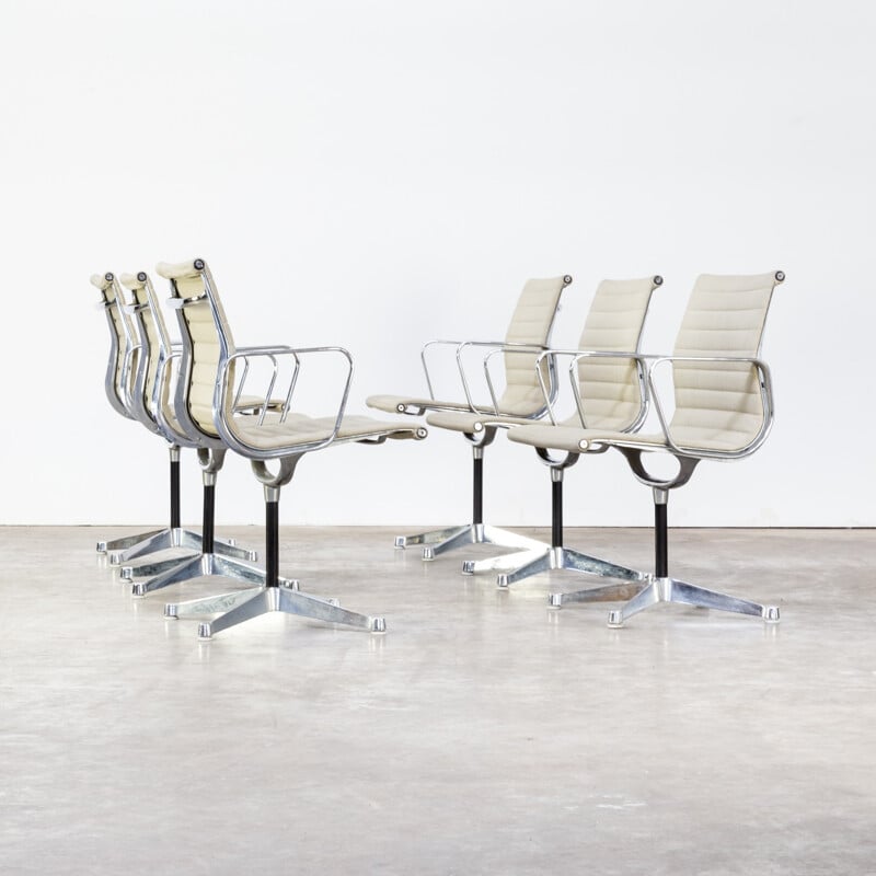 Set of 6 armchairs "EA108" by Ray & Charles Eames for Herman Miller - 1950s