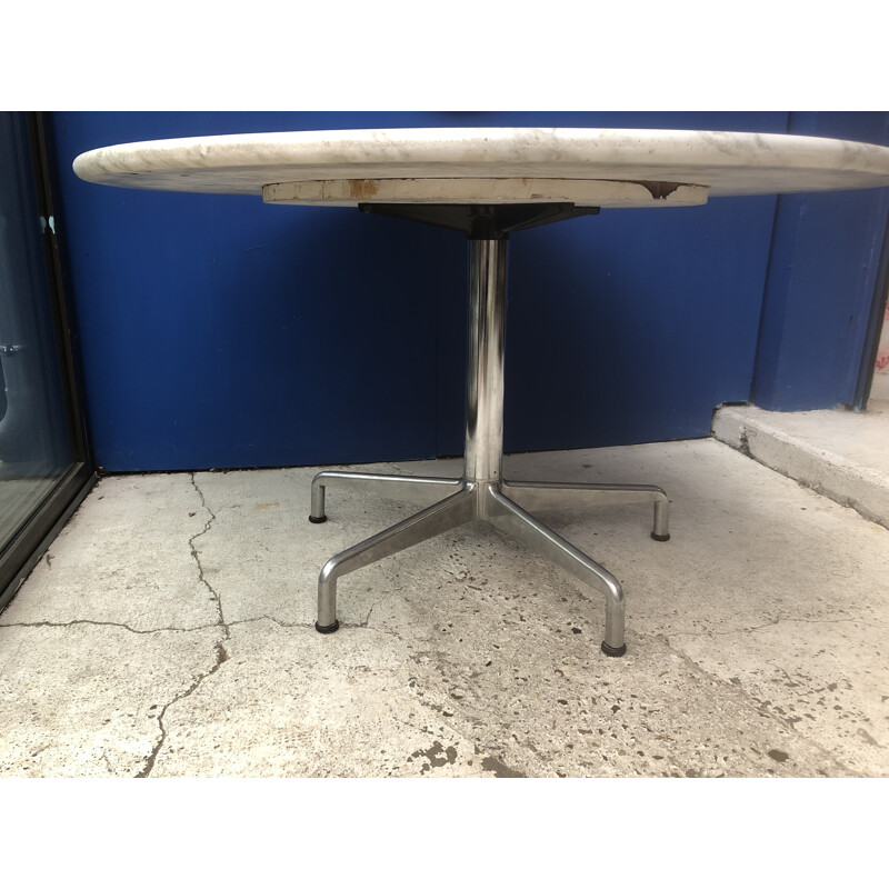 Vintage marble dining table for Herman Miller - 1960s