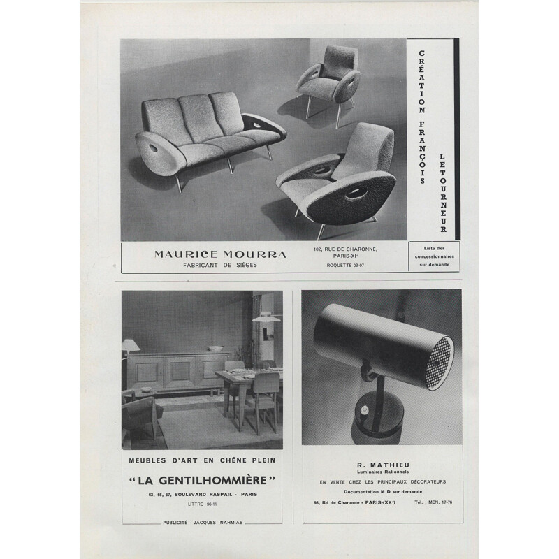 A pair of Armchairs by François Letourneur - 1950