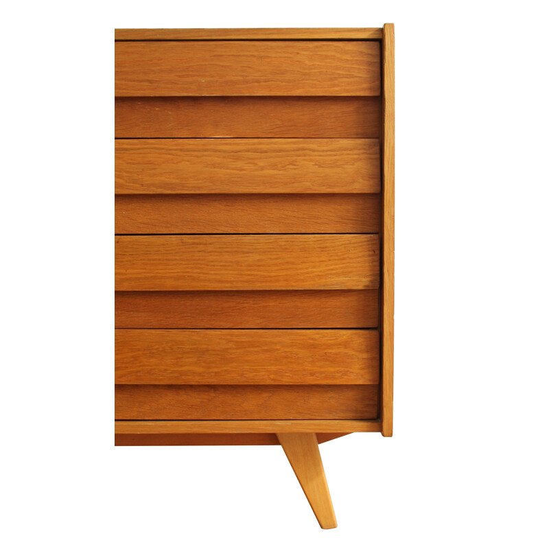 Vintage Oak U-453 Sideboard by Jiri Jiroutek - 1960s