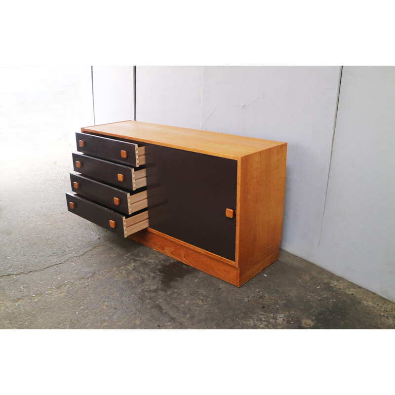 Vintage Danish Teak Credenza by Domino Mobler - 1960s