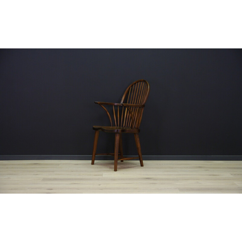 Danish Vintage Beech Armchair - 1960s