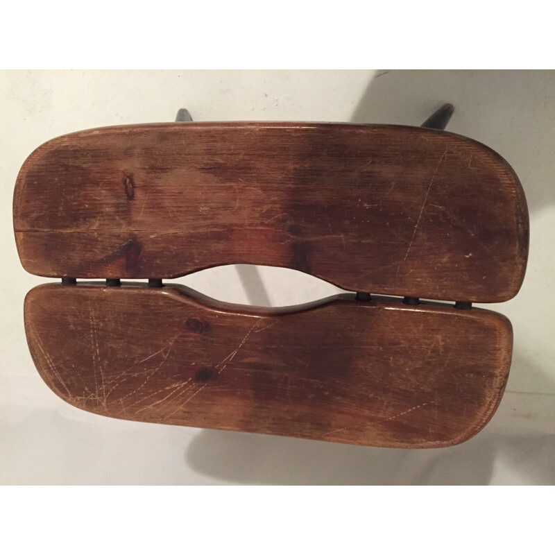 Stool in wood, Ilamari TAPIOVAARA - 1950s