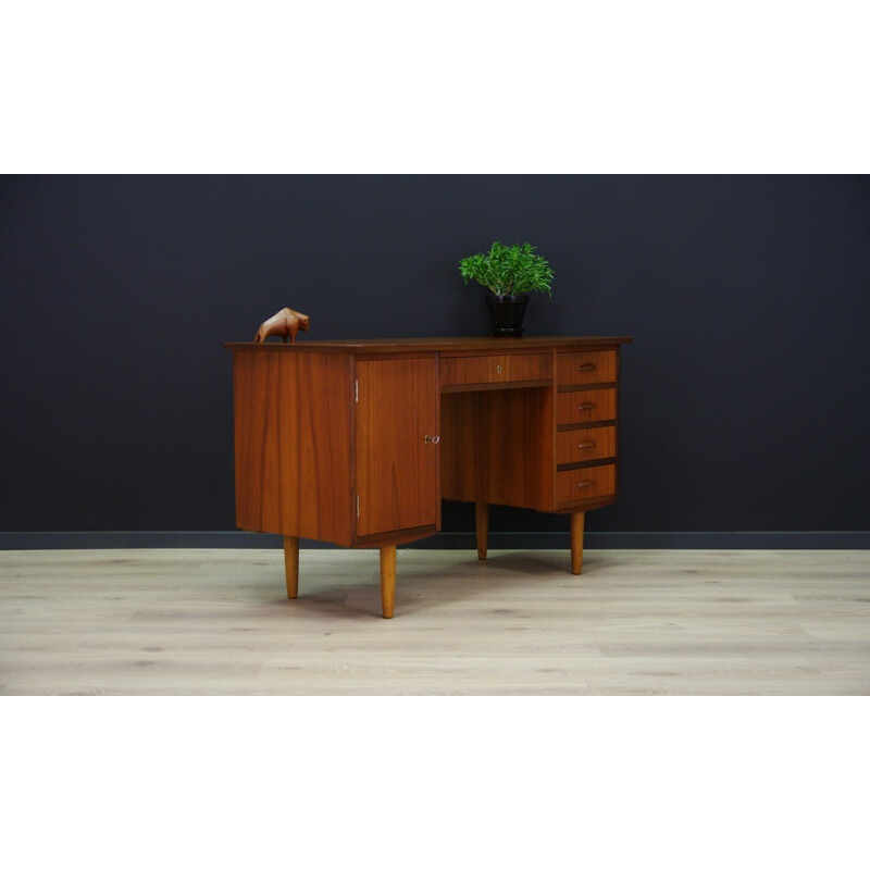 Vintage Teak Writing Desk - 1960s