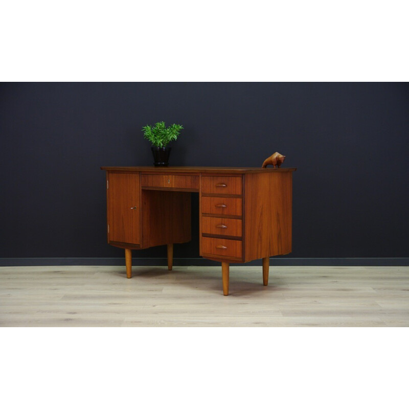 Vintage Teak Writing Desk - 1960s