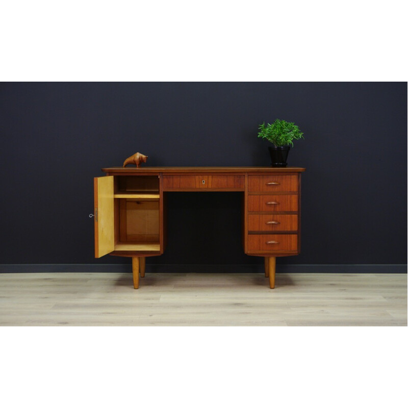 Vintage Teak Writing Desk - 1960s