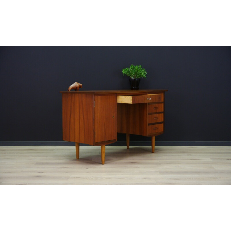 Vintage Teak Writing Desk - 1960s