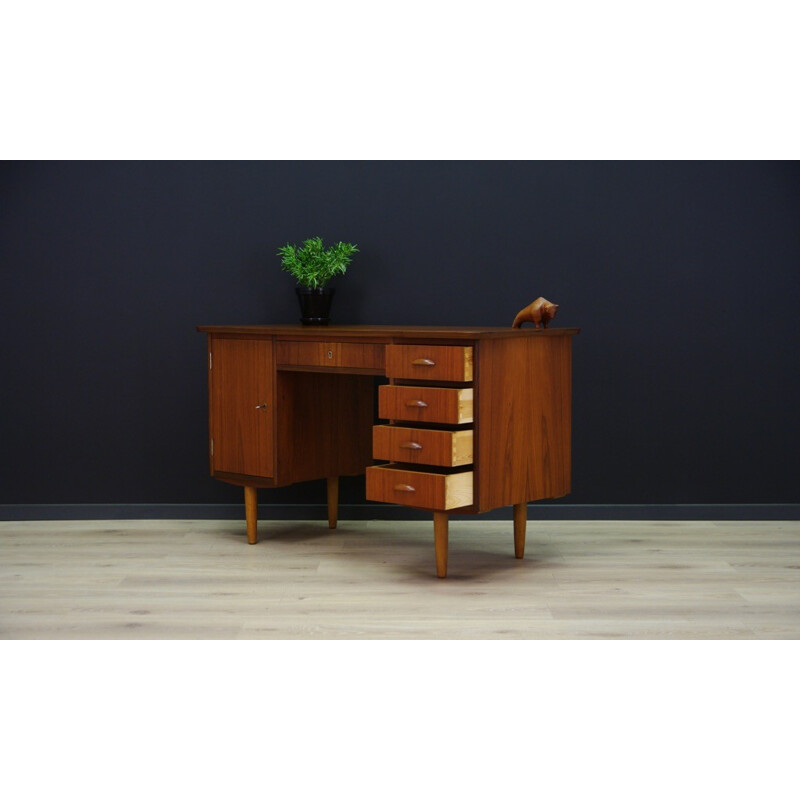 Vintage Teak Writing Desk - 1960s