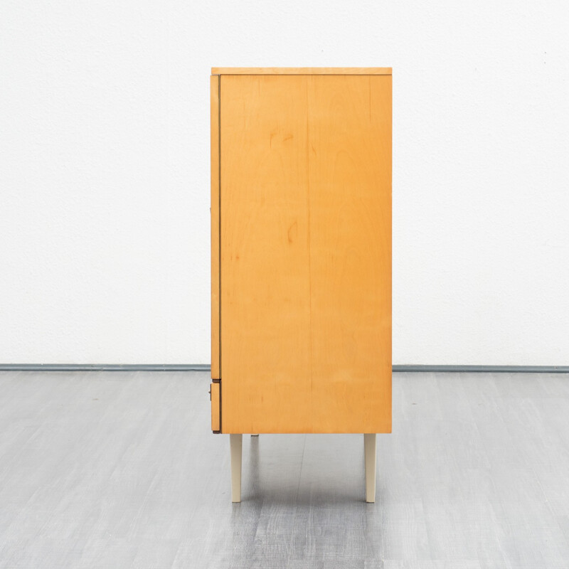 Vintage highboard in birch wood - 1960s