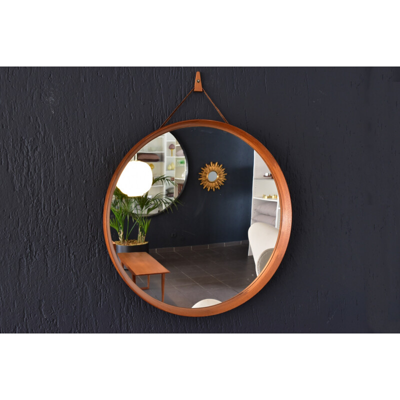 Vintage Teak wood mirror for Pedersen & Son - 1960s