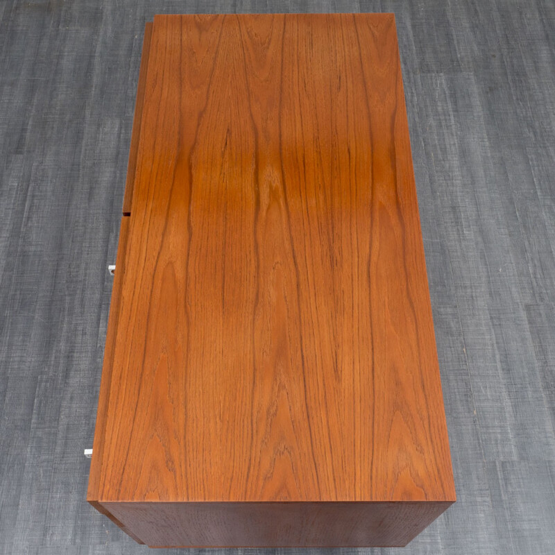 Vintage teak sideboard with chromed feets - 1960s