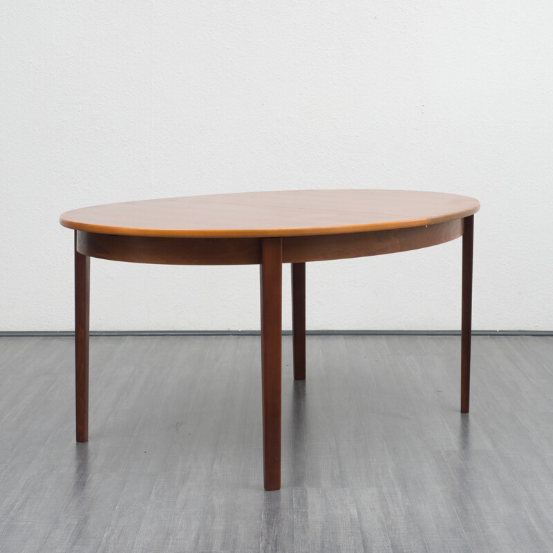 Vintage Large oval dining table - 1970s