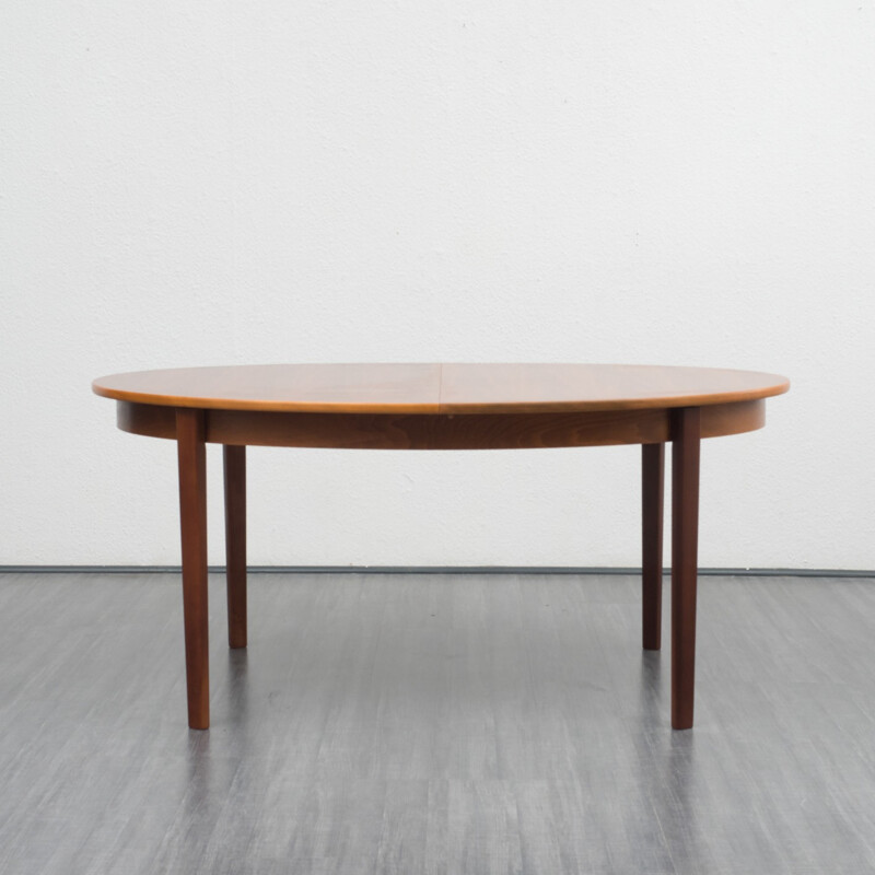 Vintage Large oval dining table - 1970s