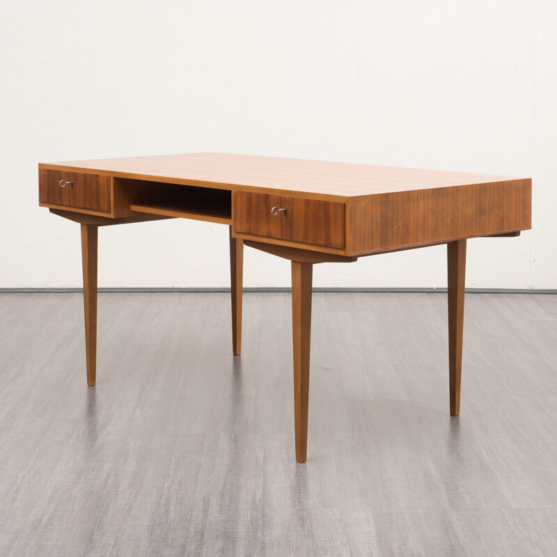 Desk "WK" in walnut by WK Möbel - 1950s