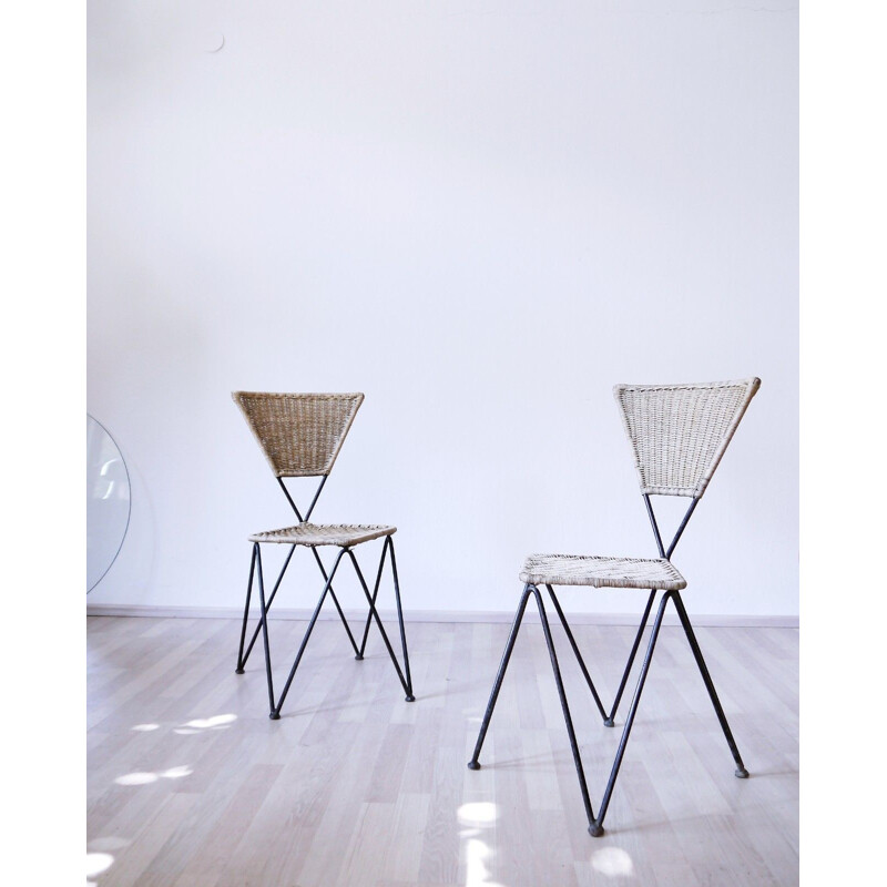 Set of 2 vintage garden chairs by Karl Fostel Senior Erben - 1950s