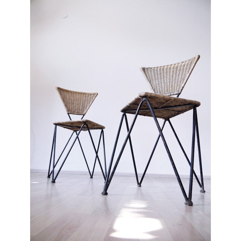 Set of 2 vintage garden chairs by Karl Fostel Senior Erben - 1950s