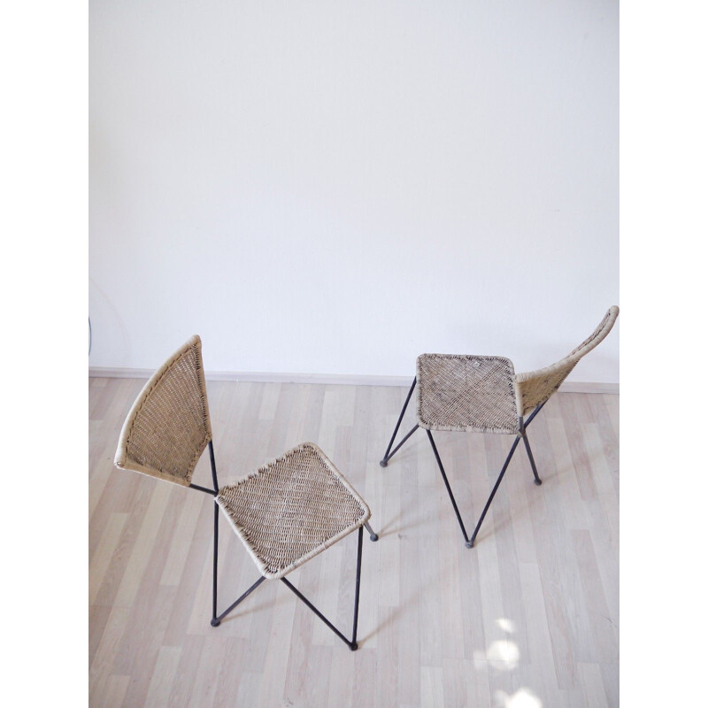 Set of 2 vintage garden chairs by Karl Fostel Senior Erben - 1950s