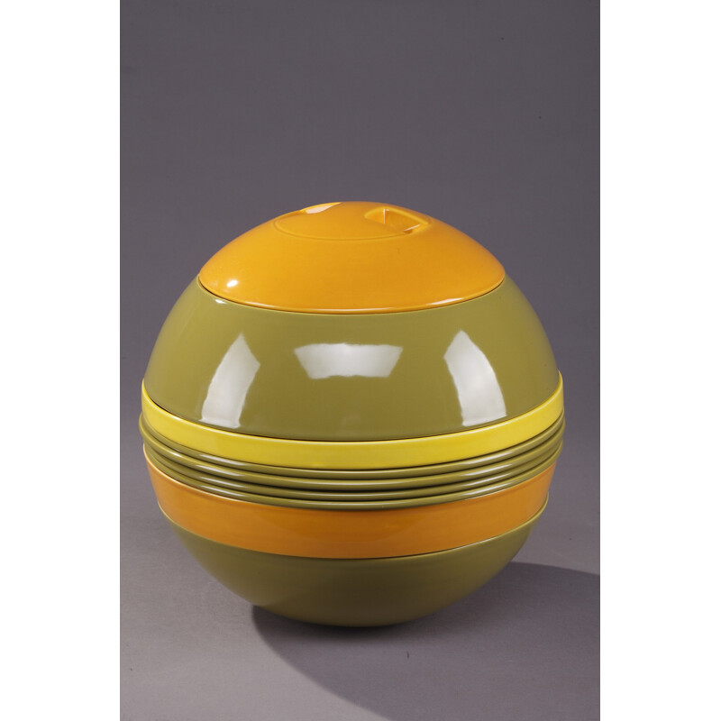 Stackable "La boule" table service by Helen Von Boch for Villeroy - 1970s