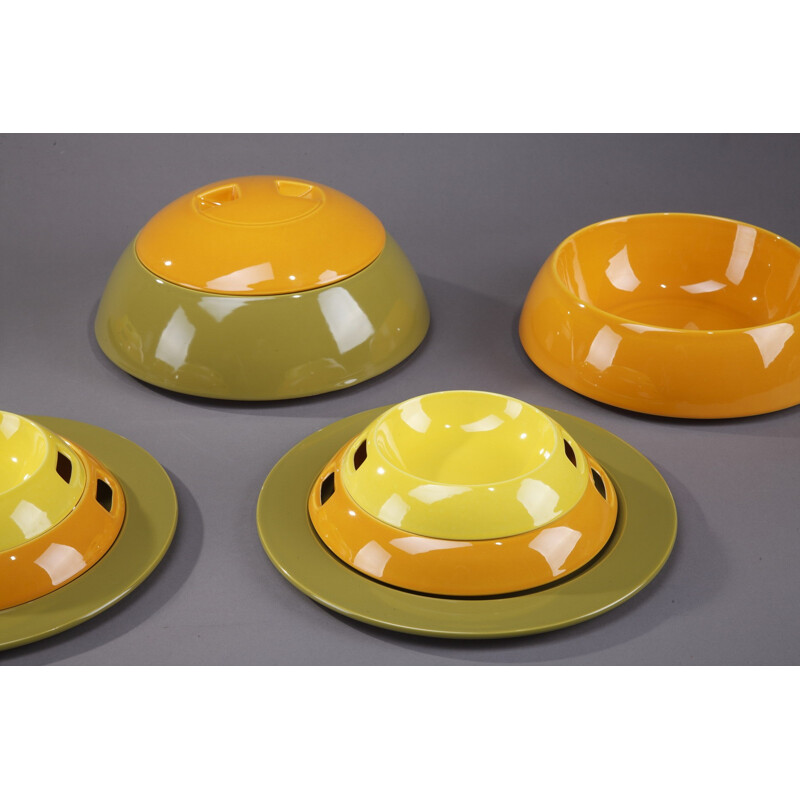 Stackable "La boule" table service by Helen Von Boch for Villeroy - 1970s