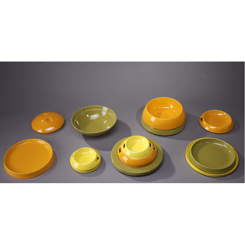 Stackable "La boule" table service by Helen Von Boch for Villeroy - 1970s