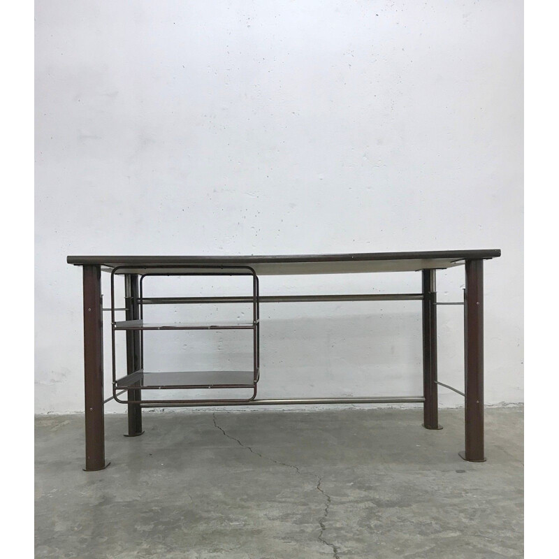 Vintage industrial style Italian desk - 1970s