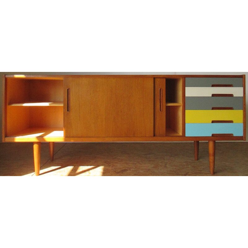 Enfilade vintage en teck de Nils Jonsson - 1960