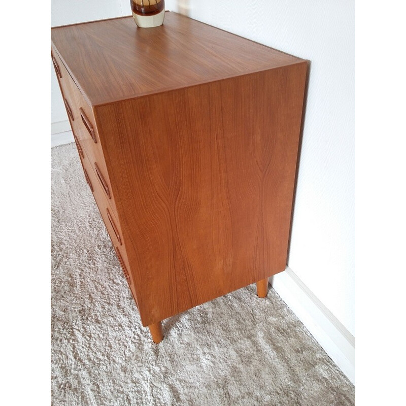 Vintage Teak chest of four drawers - 1960s