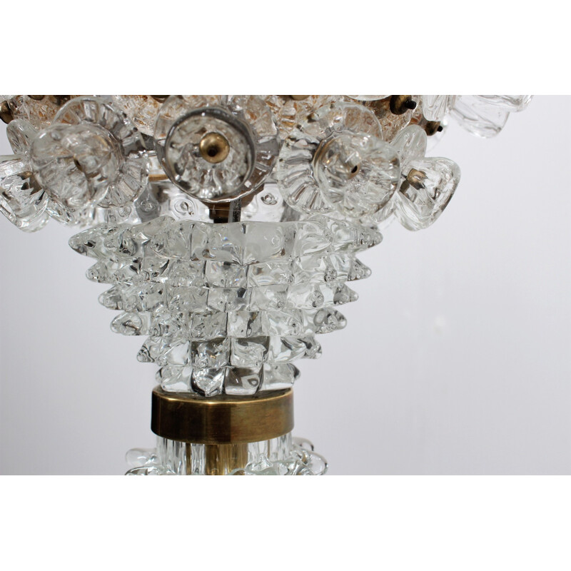 Vintage Murano glass lamp floor by Ercole Barovier - 1930s