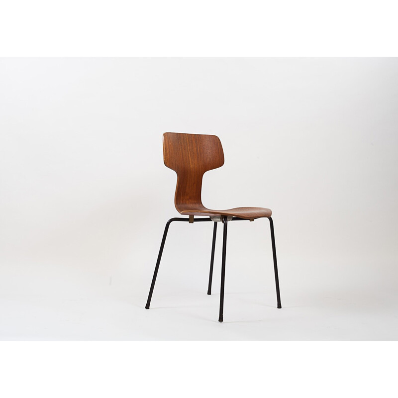 Chaise 3103 vintage par Arne Jacobsen pour Fritz Hansen - 1950