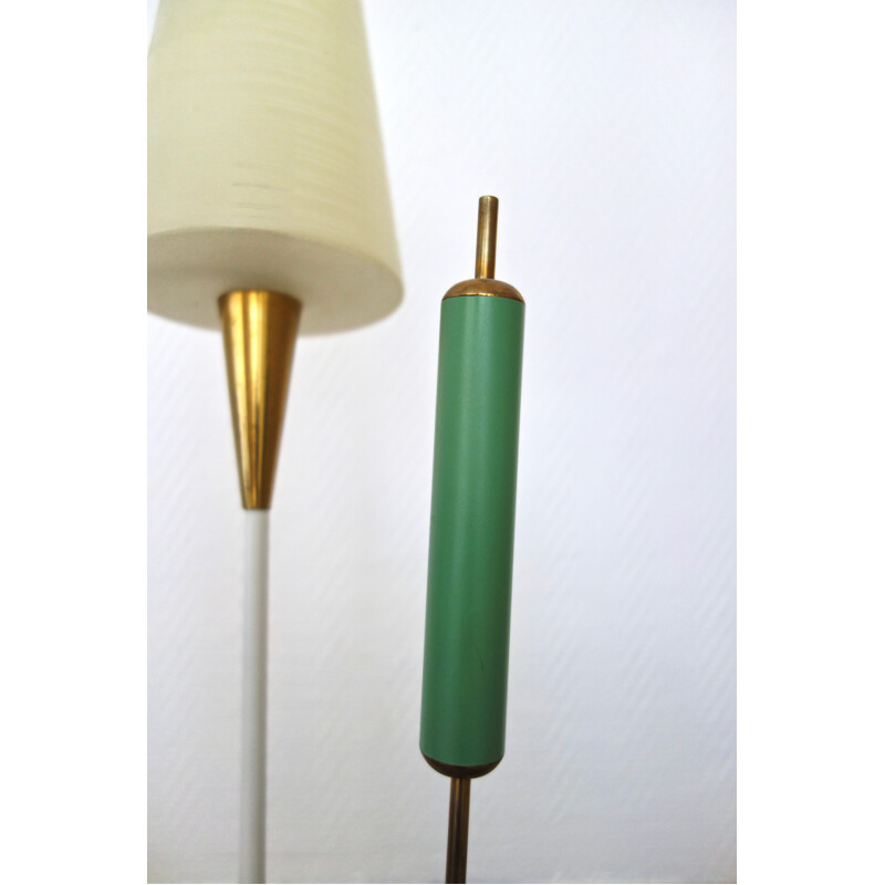 Vintage Roseau floor lamp by Arlus - 1950s