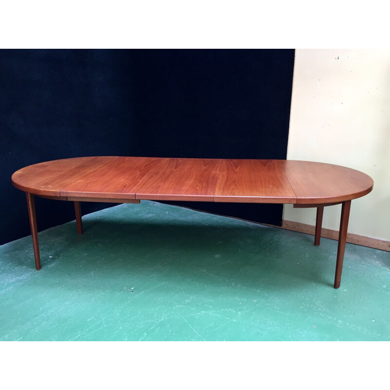 Table britannique vintage en teck - 1970