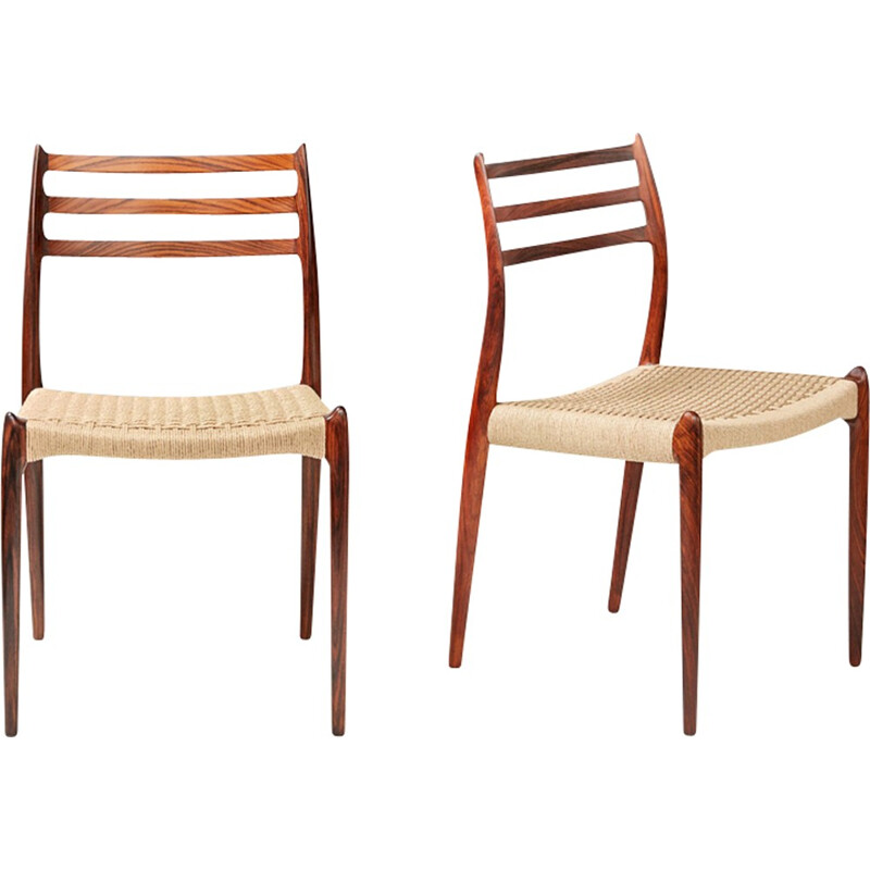 Vintage chair Model 78 chairs by Niels Moller - 1960s