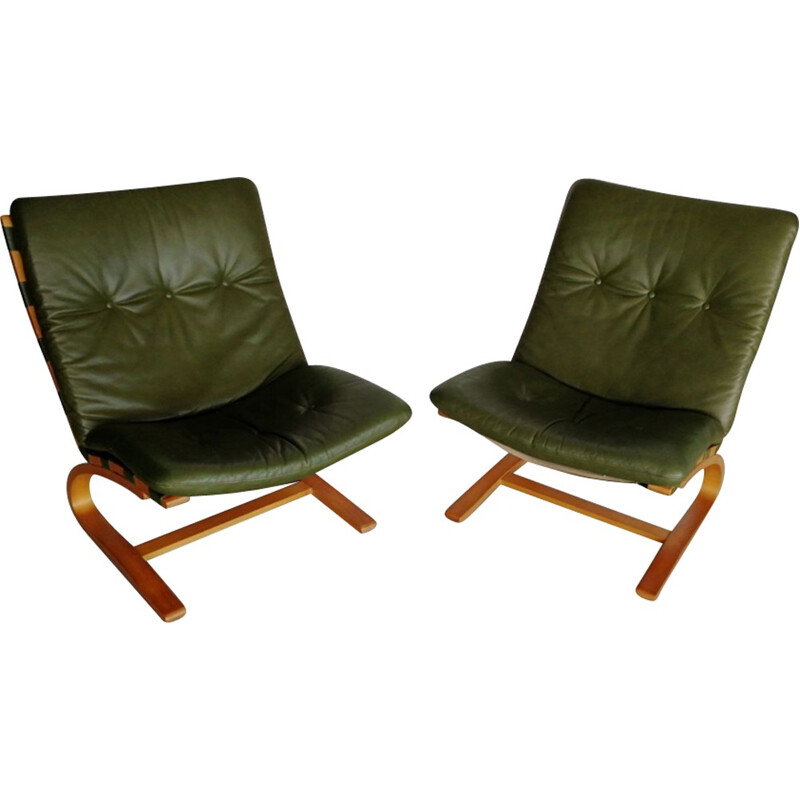 Set of 2 scandinavian armchair by Oddvin Rykken for Rybo - 1960s