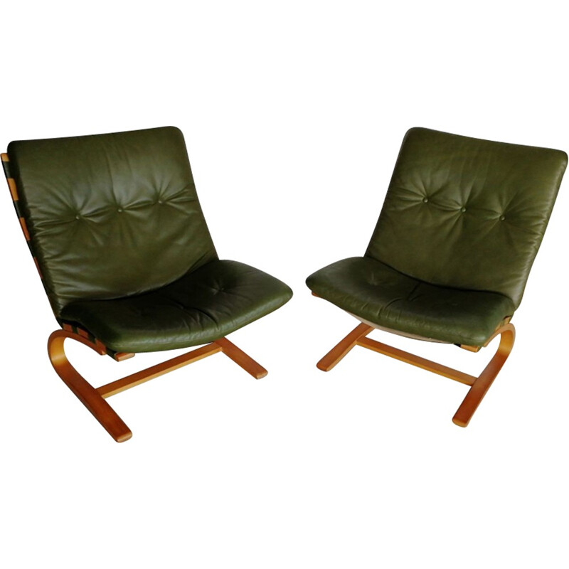 Suite de 2 fauteuils scandinaves de Oddvin Rykken  pour Rybo - 1960