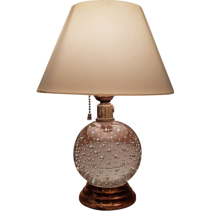 Lampe vintage en cristal - 1940