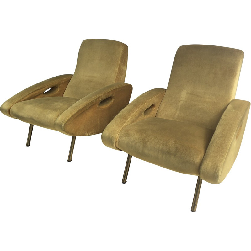 A pair of Armchairs by François Letourneur - 1950