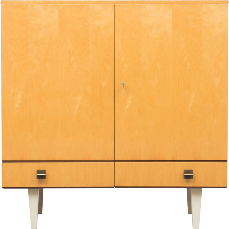 Vintage highboard in birch wood - 1960s