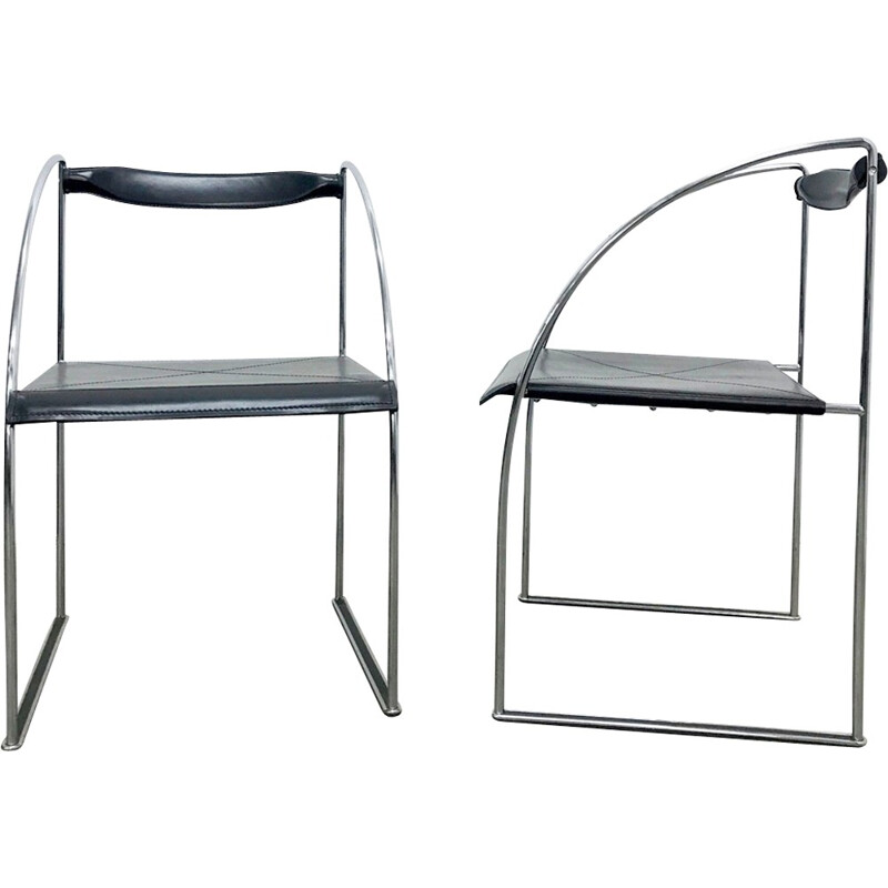 Set of two vintage Patoz chairs by Francesco Soro - 1980s