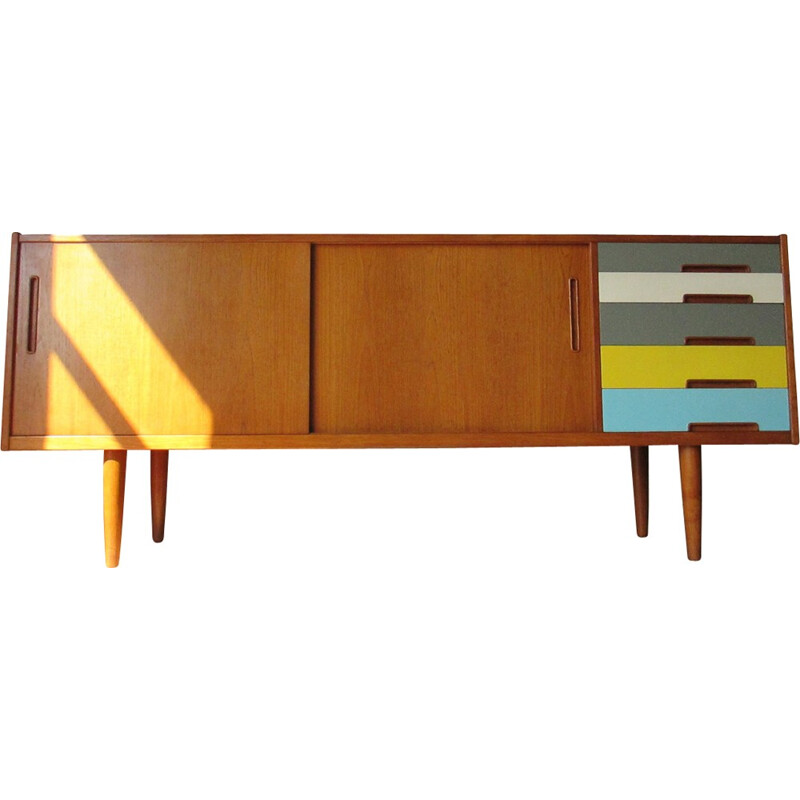 Enfilade vintage en teck de Nils Jonsson - 1960