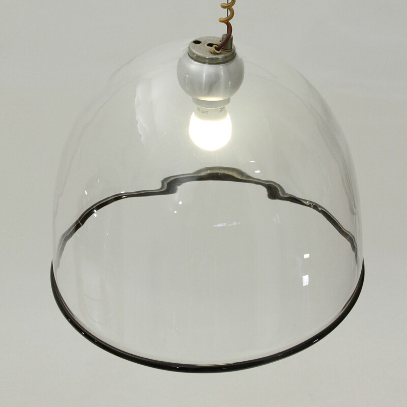 Vintage Murano glass pendant lamp by Renato Toso for Leucos - 1960s