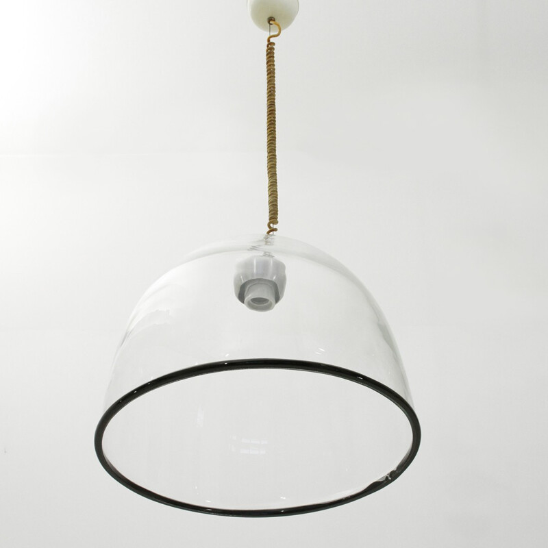 Suspension vintage en verre de Murano par Renato Toso pour Leucos - 1960