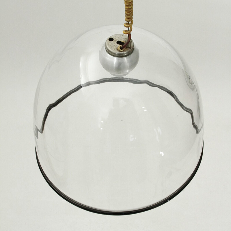Vintage Murano glass pendant lamp by Renato Toso for Leucos - 1960s