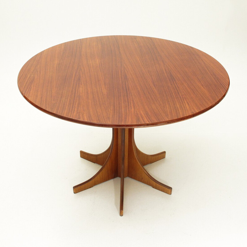 Table à repas vintage italienne en bois - 1960