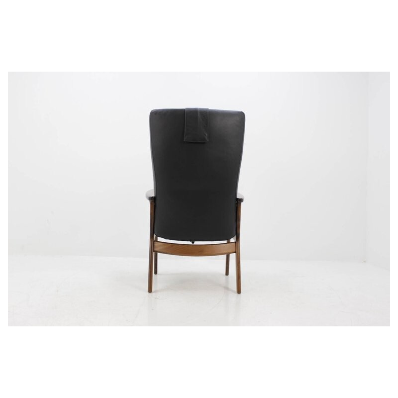 Vintage Modern Leather Armchair from Denmark - 1990s