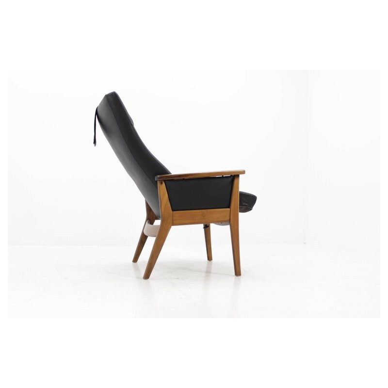 Vintage Modern Leather Armchair from Denmark - 1990s