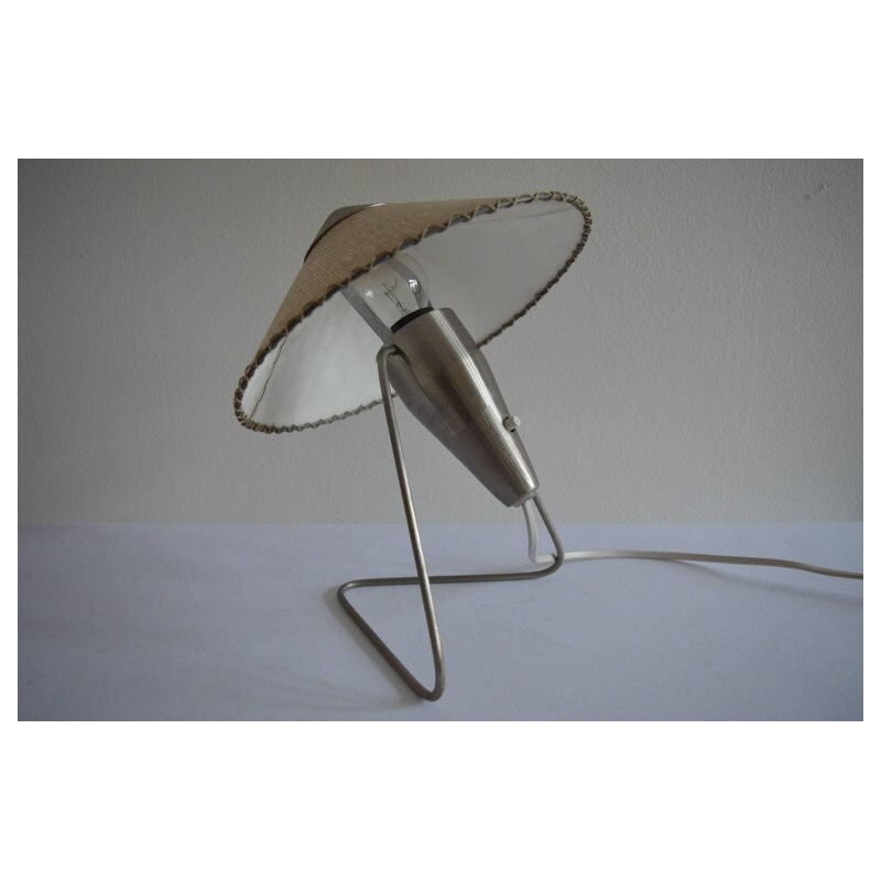 Lámpara de escritorio vintage de Helena Frantová para el grupo de artistas Okolo, Checoslovaquia 1950