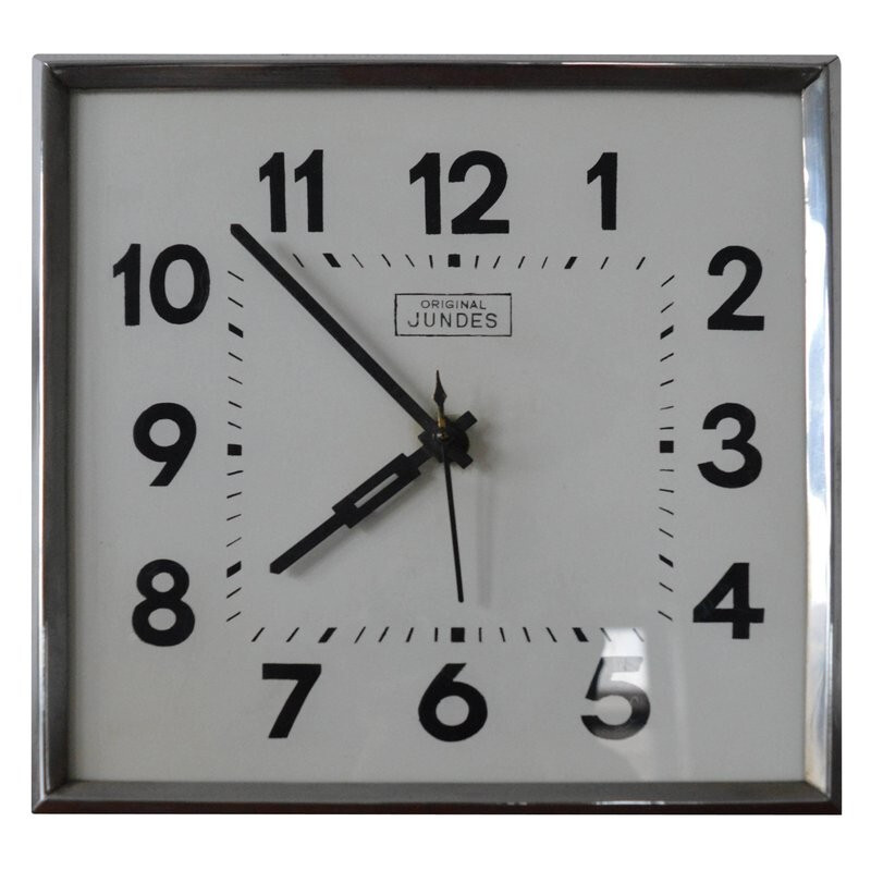 Vintage Wall Clock by Jundes - 1950s